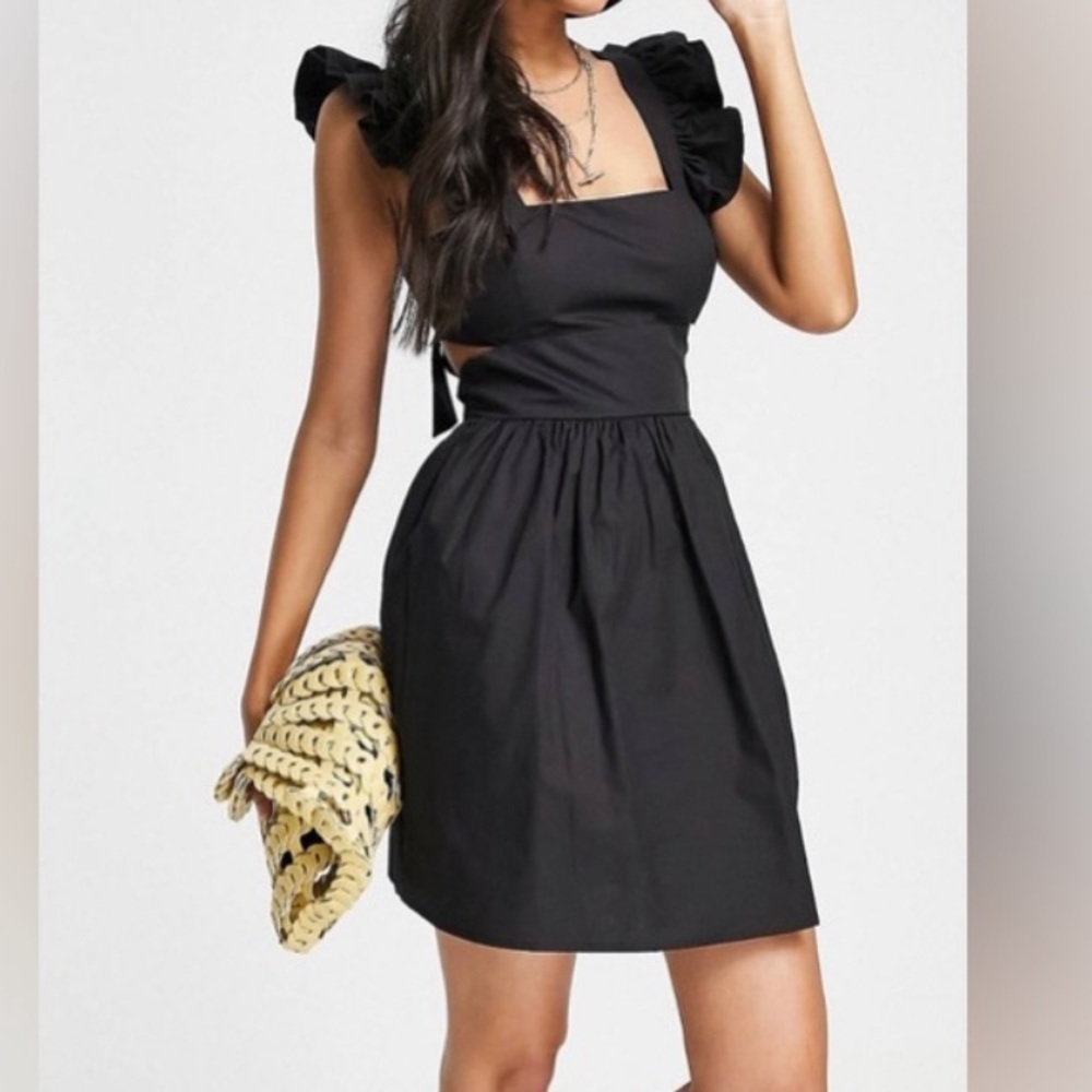 NWT Cut Out Black Dress